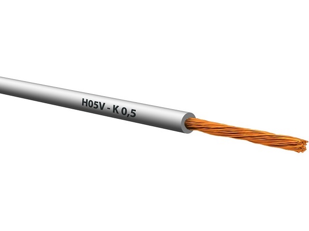 0131000507 VODIČ P/F 0,5 BIJELI (HO7V-K)