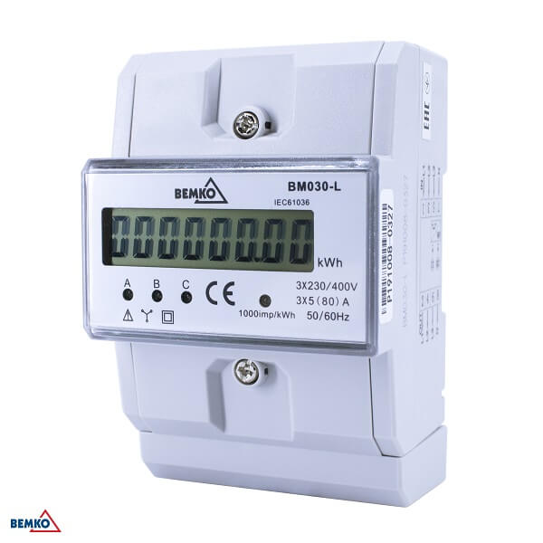 A30-BM030-L ELEKTRIČNO BROJILO 3 FAZNO 5 (80) A DIGITALNO SCHELINGER