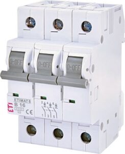 ETI AUTOMATSKI OSIGURAČ B 16A 3P 6kA