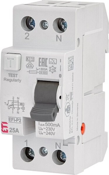 ETI SKLOPKA FID 25A 2P 0,5A EFI-2AC