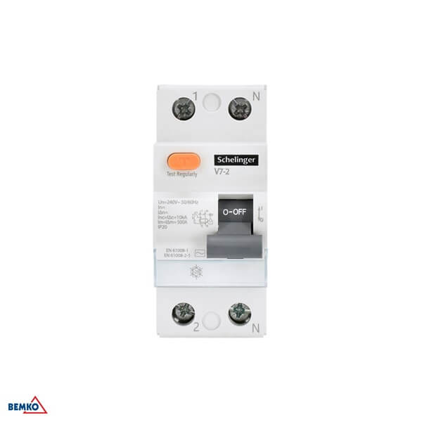 A03-V7-2-63-300 FID SKLOPKA 2P 63A 300mA A 10kA SCHELINGER