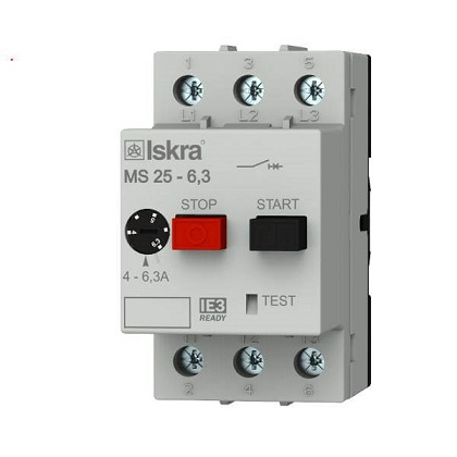 30107963_ISK MOTORSKA ZAŠTITNA SKLOPKA MS-25/6,3; 4,0A-6,3A ISKRA