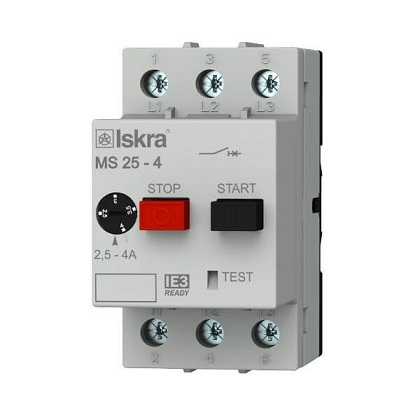 MOTORSKA ZAŠTITNA SKLOPKA MS-25/4; 2,5A-4,0A ISKRA