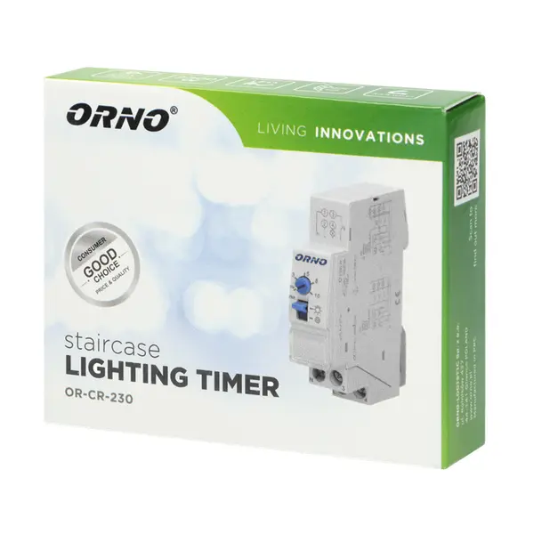 OR-CR-230 ORNO STUBIŠNI AUTOMAT 2300W, PODEŠAVANJE 30 sec-20 min; IP20