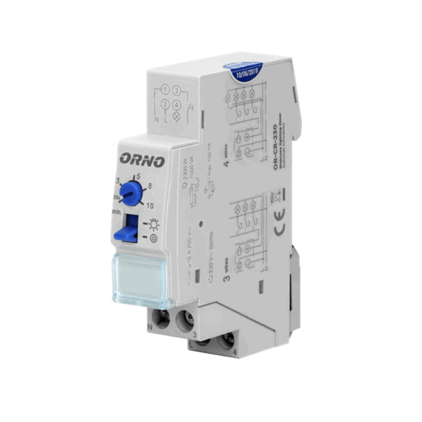 OR-CR-230 ORNO STUBIŠNI AUTOMAT 2300W, PODEŠAVANJE 30 sec-20 min; IP20