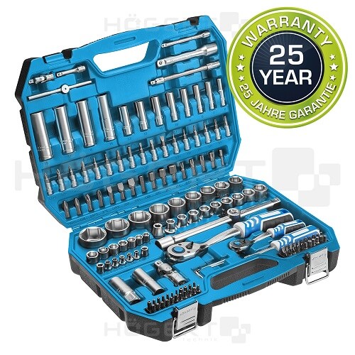 HT1R440 ALAT SET GEDORA KLJUCEVA (144) 1/4" 1/2" CrV CrMo STEEL 72T