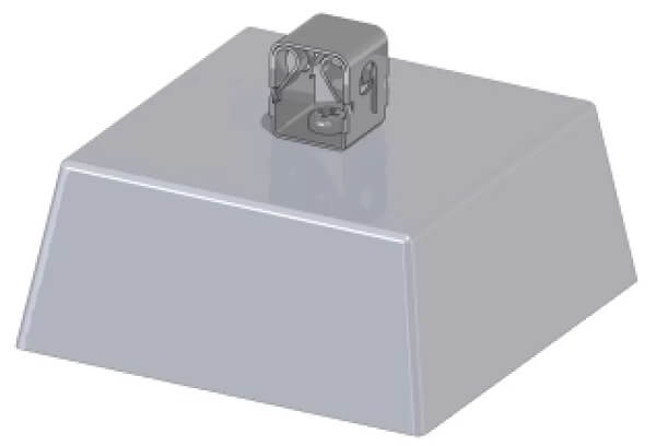 VDR.056601 KROVNI NOSAČ GKNB 01 M AiSi PVC KOCKA PUNJENA BETONOM