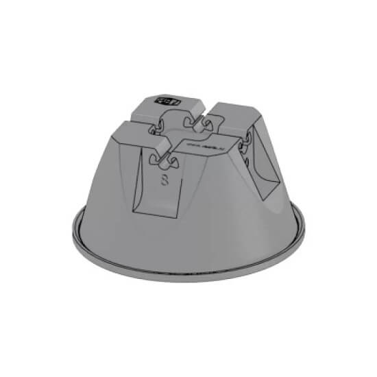 VDR.057202 KROVNI NOSAČ GPNKB 01 PVC KOCKA PUNJENA BETONOM
