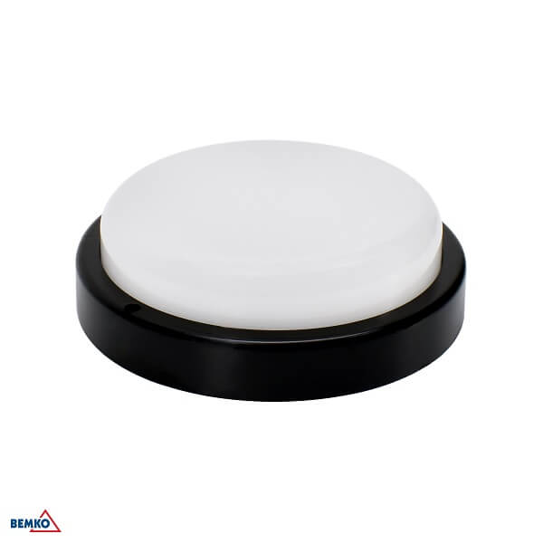 LED PLAFONJERA 12W 4000K 1150lm IP54 SENZOR CRNA OKRUGLA KANLO