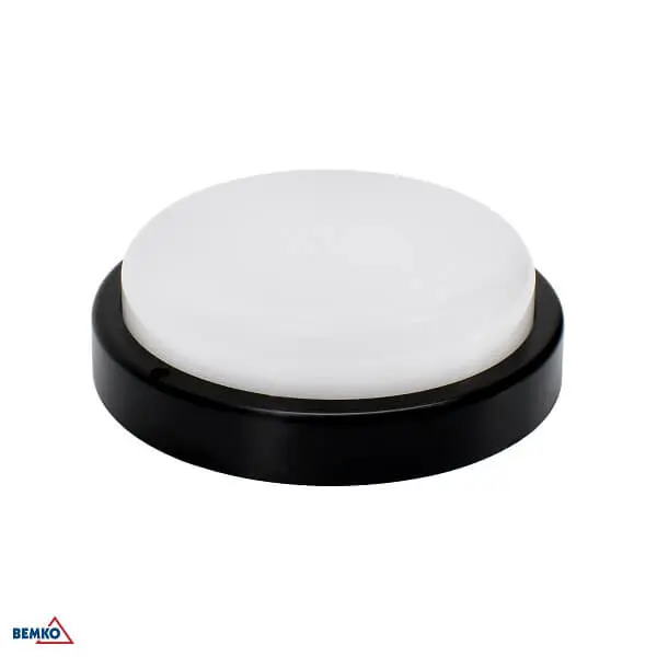 LED PLAFONJERA 12W 4000K 1150lm IP54 SENZOR CRNA OKRUGLA KANLO