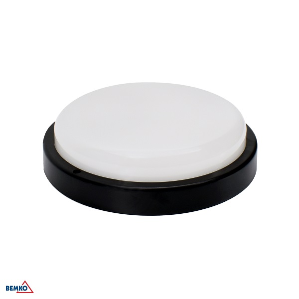 LED PLAFONJERA 18W 4000K 1750lm IP54 CRNA OKRUGLA KANLO