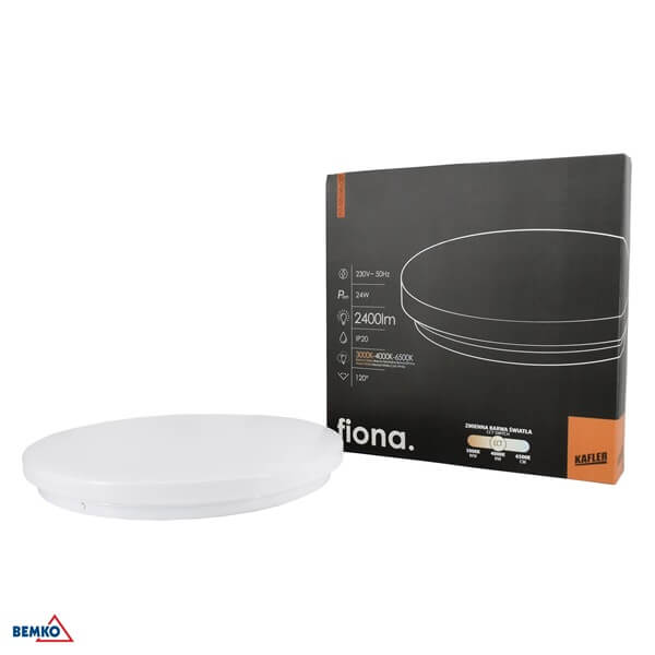 C37-PLF-320-240-CCT LED PLAFONJERA 24W CCT 3000K/4000K/6500K FIONA 2400lm IP20 FI350 KAFLER