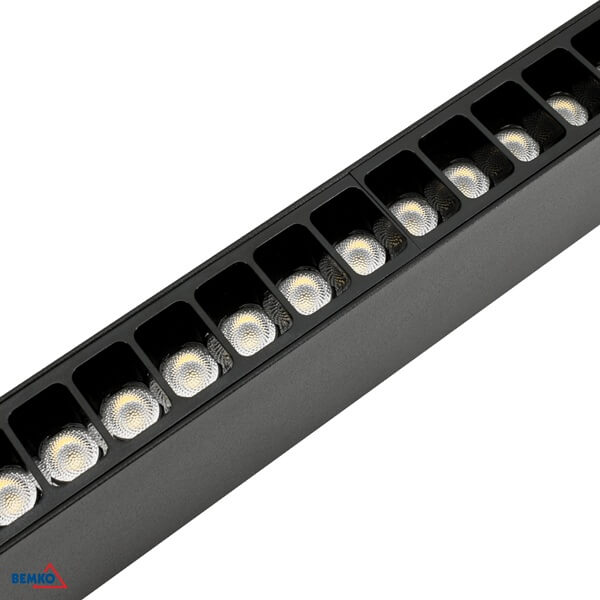 C26-LOR-30BL-4K-UGR LED SVJETILJKA LINIJSKA LORIEN 30W 120cm 3300lm 4000K UGR19 52° CRNA