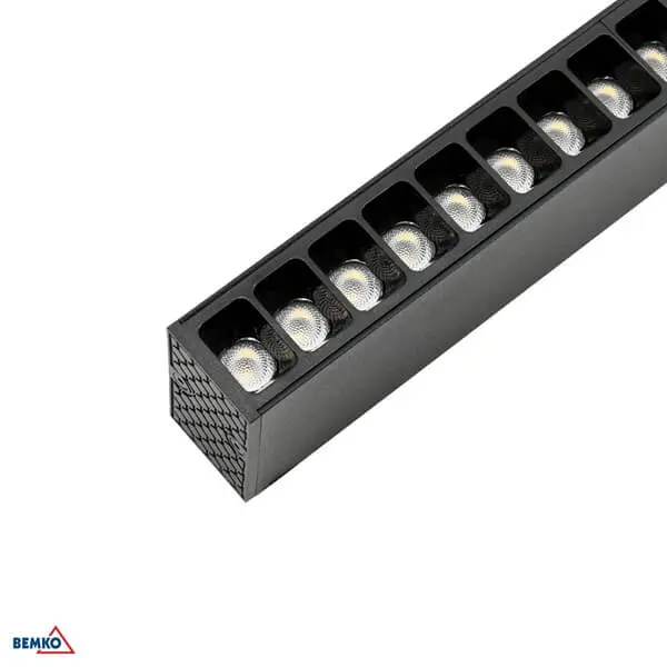 C26-LOR-30BL-4K-UGR LED SVJETILJKA LINIJSKA LORIEN 30W 120cm 3300lm 4000K UGR19 52° CRNA
