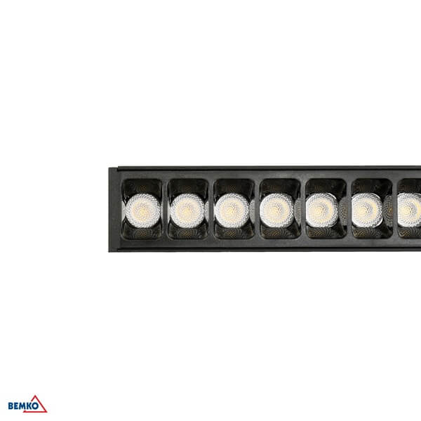 C26-LOR-30BL-4K-UGR LED SVJETILJKA LINIJSKA LORIEN 30W 120cm 3300lm 4000K UGR19 52° CRNA