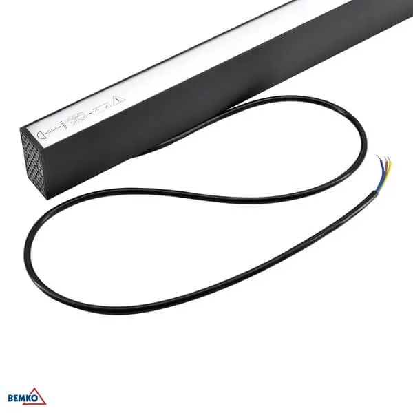 C26-LOR-40BL-4K LED SVJETILJKA LINIJSKA LORIEN 40W 120cm 4400lm 4000K CRNA
