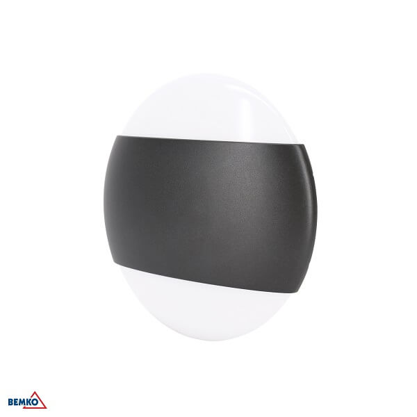 C25-EL1-O-010GR-4K LED SVJETILJKA ZIDNA VALANT 10W 4000K IP65 OKRUGLA