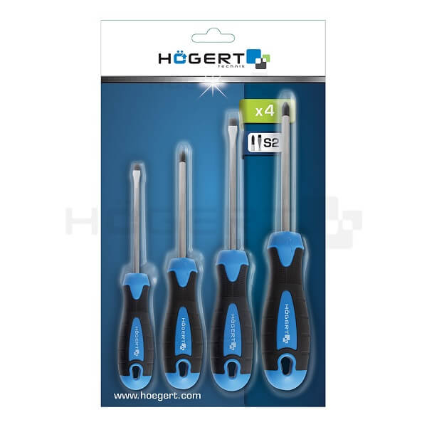 HT1S094 ODVIJAČI SET (2+2) S2 STEEL MAGNETIC