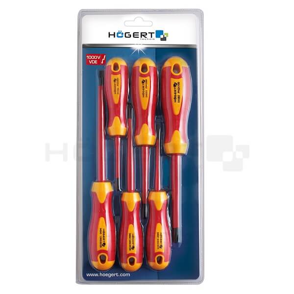 HT1S996 ODVIJAČI SET (3+3) 1000V S2 STEEL MAGNETIC