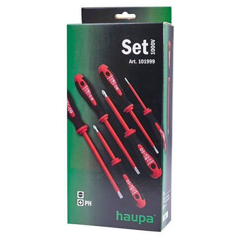 SET IZVIJAČA 1000V (6 KOMBOX) PH CRVENI HAUPA