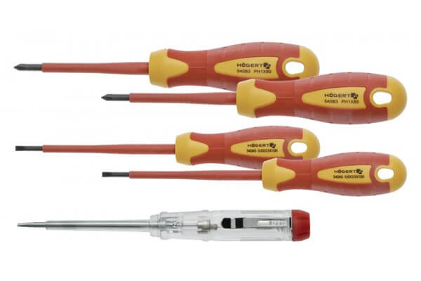 HT1S994 ODVIJAČI SET (2+2+1) 1000V S2 STEEL MAGNETIC