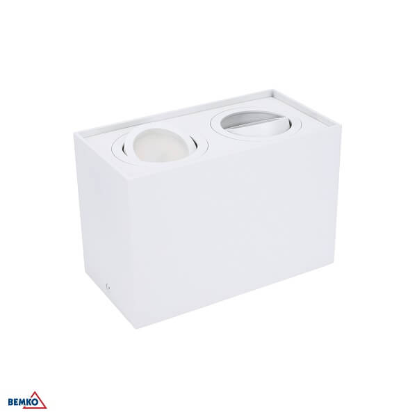 SVJETILJKA DOWNLIGHT ORTAL 182X96 GU10 2X50W BIJEL