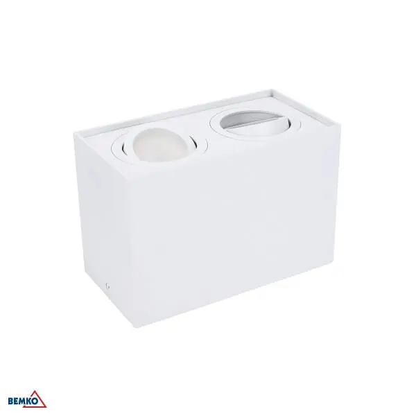 SVJETILJKA DOWNLIGHT ORTAL 182X96 GU10 2X50W BIJEL