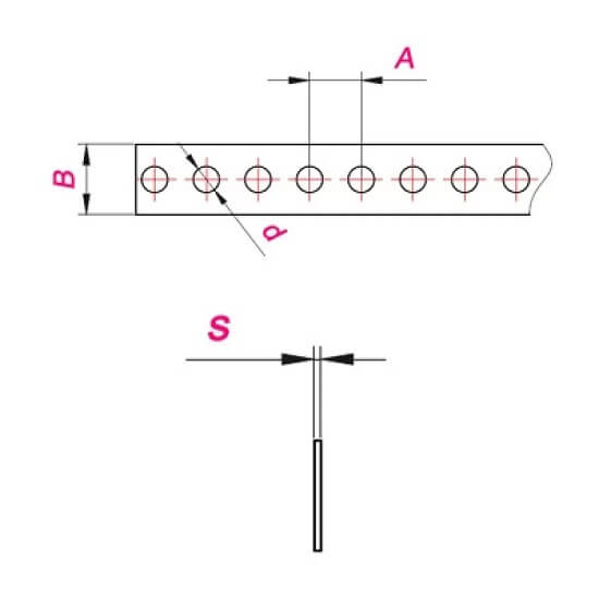 VDR.124501 TRAKA PERFORIRANA 12x0,8 VPT 01 FeZn U KOLUTU 10m