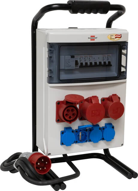 B1154908020 GRADILIŠNI ORMAR PRIJENOSNI FI30mA/1x32A+2x16A CEE400V/4xLS 1P BRENNESTUHL
