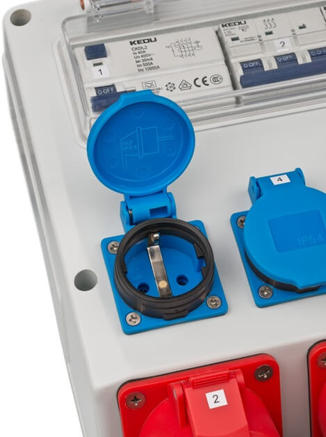 B1154890020 GRADILIŠNI ORMAR PRIJENOSNI 4/32 IP44 4x LS 230V/16 A, 1xLS 400V/16 A,  BRENNEST