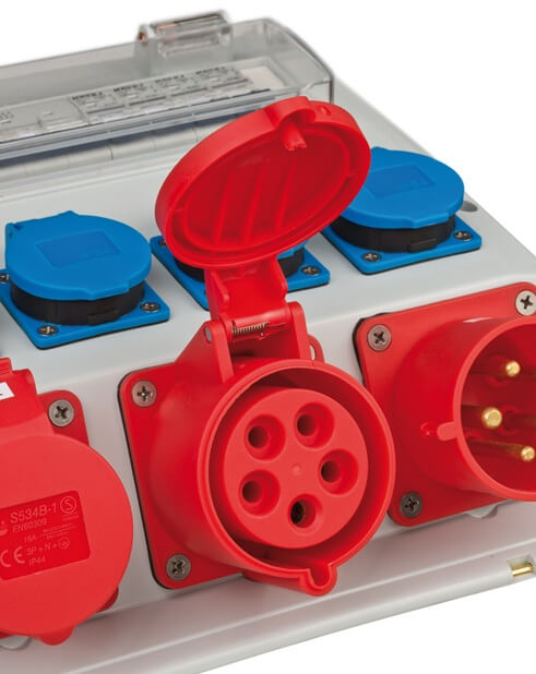 B1154890020 GRADILIŠNI ORMAR PRIJENOSNI 4/32 IP44 4x LS 230V/16 A, 1xLS 400V/16 A,  BRENNEST