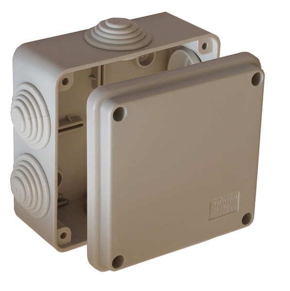 PN100 KUTIJA N/Ž 100X100X50 PVC IP55 S UVODNICAMA