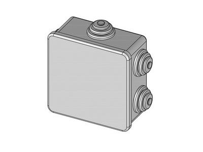 R-00067 KUTIJA N/Ž 80X80X40 IP44 SIVA RATKOM