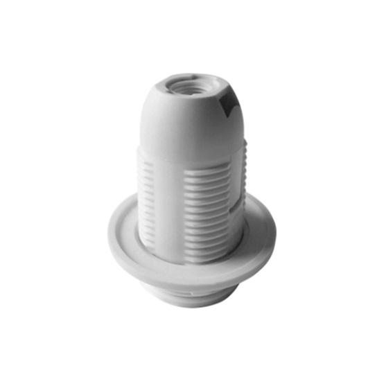LH/E14-2/W/40 GRLO E14 PLASTICNO S PRSTENOM BIJELO ORNO