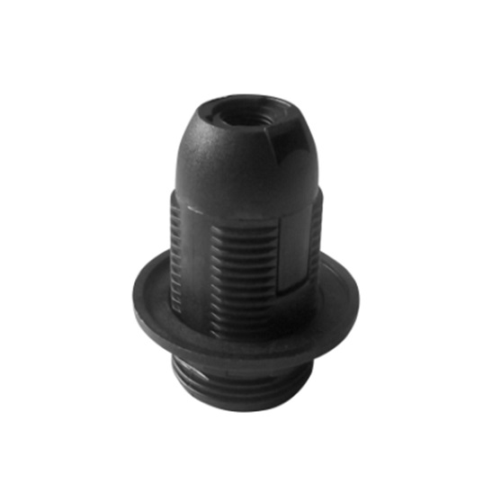 LH/E14-2/B/40 GRLO E14 PLASTICNO S PRSTENOM CRNO ORNO