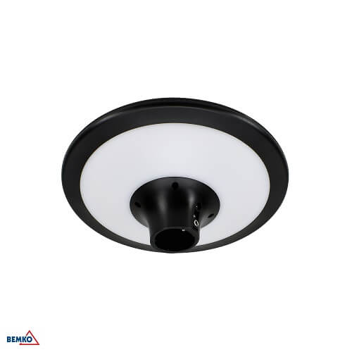 C83-SOM-020BL-4K LED SVJETILJKA STUPNA OKRUGLA SOLARNA 20W IP65 4000K 2200lm CRNA SOLUM