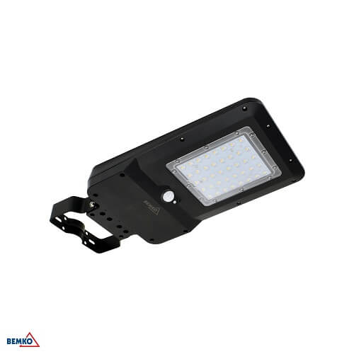 C83-SOG-015BL-4K-PIR LED SVJETILJKA ULIČNA/ZIDNA SOLARNA 15W IP65 SENZOR 4000K 1600lm CRNA SOLGER