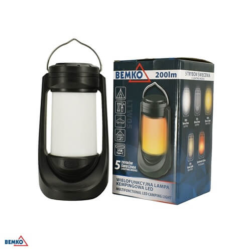 C49-LTW05 LED SVJETILJKA ZA KAMPIRANJE VIŠENAMJENSKA 200lm IP42 1200mAh