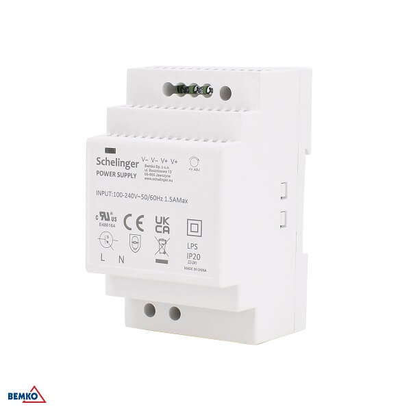 LED NAPAJANJE ZA DIN ŠINU IP20 12V DC 54W SCHELINGER