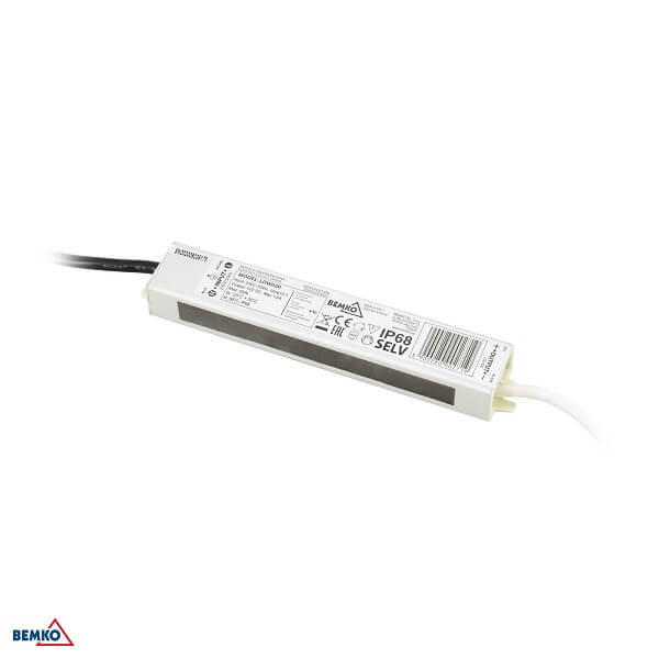 NAPAJANJE ELEKTRONSKO LED VODOTJESNO IP67 12V 20W
