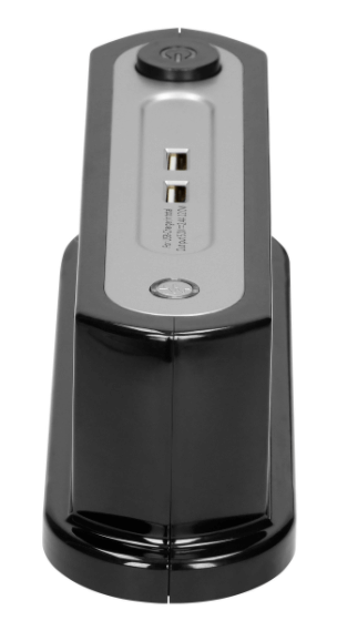 OR-AE-13190(GS)/B PRENAPONSKA ZAŠTITA STOLNA 3xŠUKO 2xUSB 3x1,5mm2 1,4m CRNA 3680W IP20 ORNO