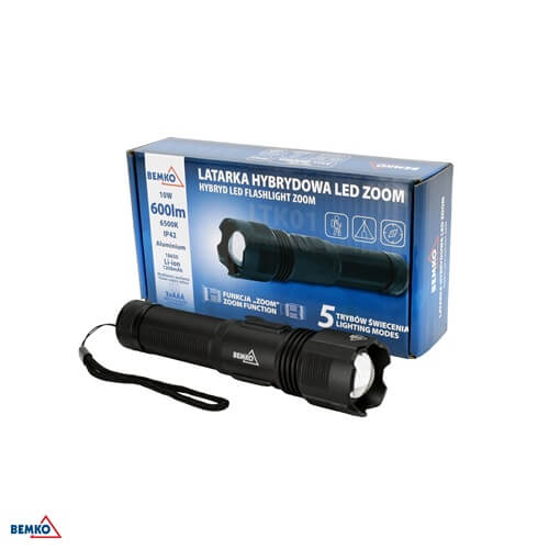 C49-LTK01 LED SVJETILJKA RUČNA PUNJIVA 10W 600lm 6500K IP44 1200mAh
