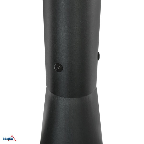 C84-SSO-S3M-160-060-BL RASVJETNI STUP SKLOPNI 3M 160X160MM FI 60MM CRNI