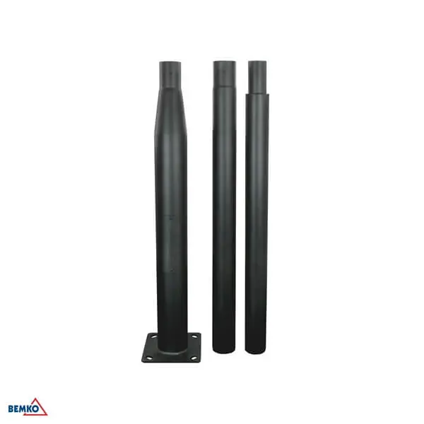 C84-SSO-S3M-160-060-BL RASVJETNI STUP SKLOPNI 3M 160X160MM FI 60MM CRNI