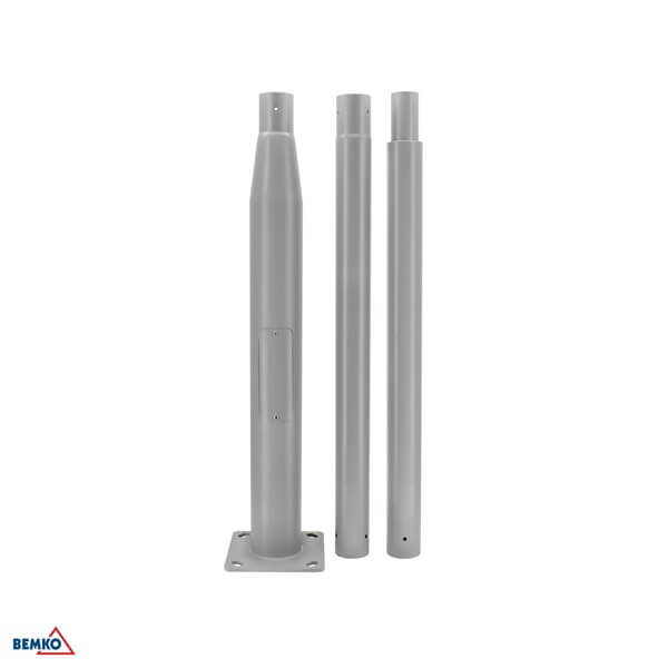 C84-SSO-S3M-160-060-DG RASVJETNI STUP SKLOPNI 3M 160X160MM FI 60MM SIVI
