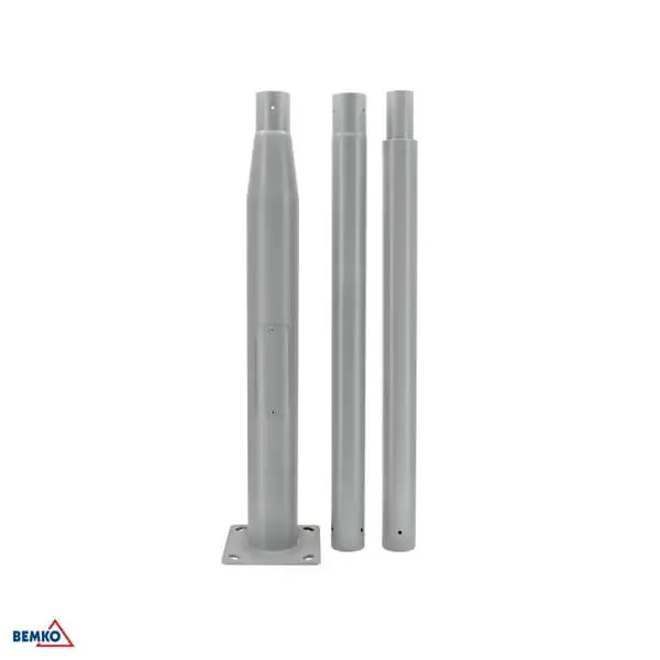 C84-SSO-S3M-160-060-DG RASVJETNI STUP SKLOPNI 3M 160X160MM FI 60MM SIVI