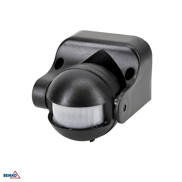 B50-SES09BL SENZOR POKRETA ZIDNI 1200W 180* CRNI L=12m