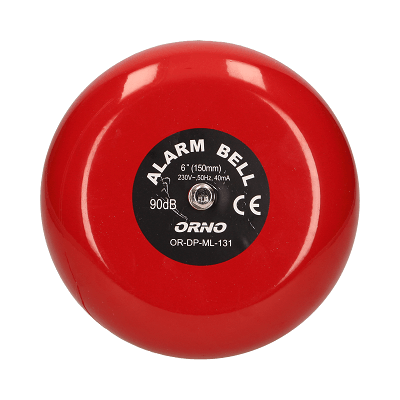 OR-DP-ML-131 ŠKOLSKO ZVONO 230V CRVENO METALNO <90dB ORNO