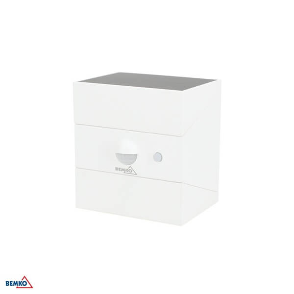 C83-SOR-002WH-CCT-PIR LED SVJETILJKA ZIDNA SOLARNA 2,5W IP65 SENZOR 3K/4K/6K 300lm BIJELA RUBIC