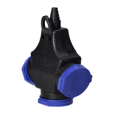 OR-AE-13209 RAZDJELNIK GUMENI TROSTRUKI ŠUKO 16A IP44